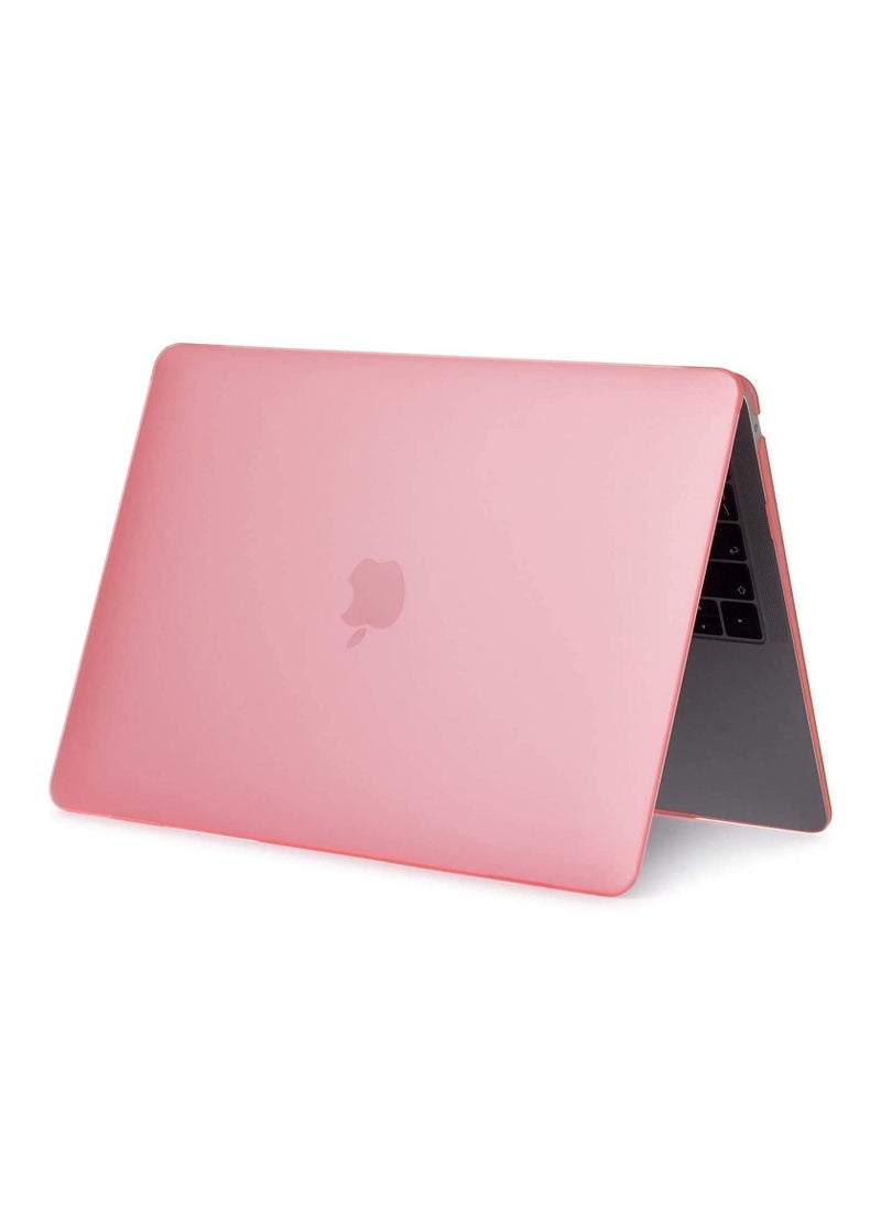 Generic - MacBook Pro 13 Inch Case M2 A2338 M1 A2251 A2289 A2159 A1989 A1708 A1706 Touch Bar Plastic Hard Shell Cover And Screen Protector Pink - Image 1