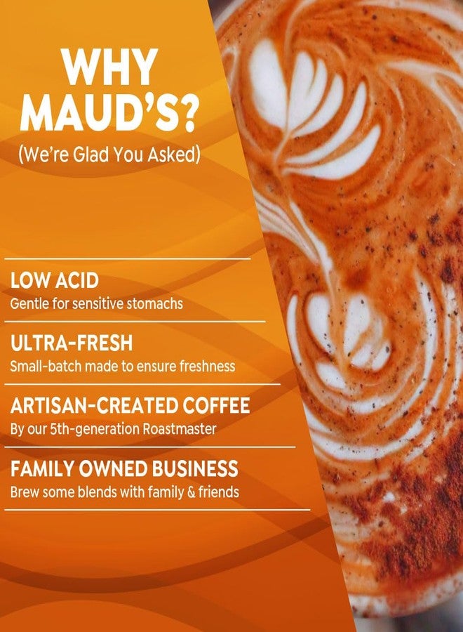 Maud's Pumpkin Spice Latte Flavored Coffee Pods, 18 ct, Medium Roast Flavored Coffee in Single Serve Pods - 100% Arabica Beans, Compatible with Keurig K Cups Maker - Image 4