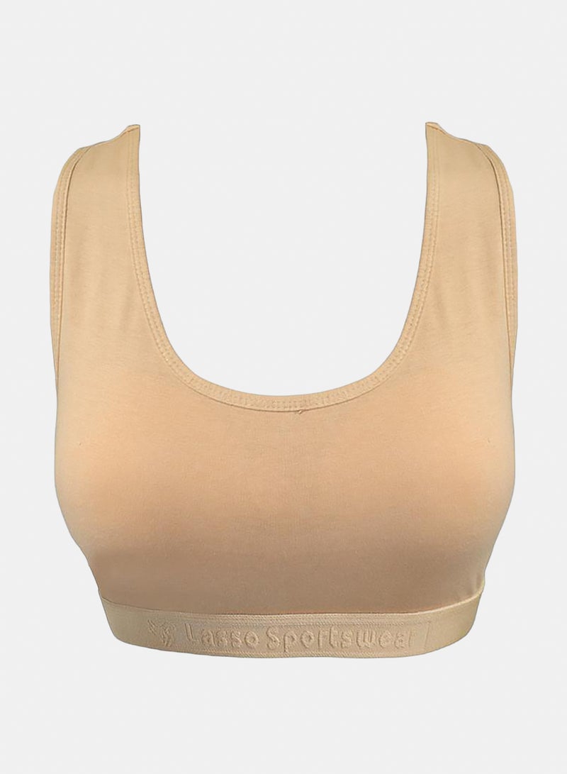 Lasso Cotton Set Of 3 Pieces Soft Bra Padded Support Comfort Active - Image 2