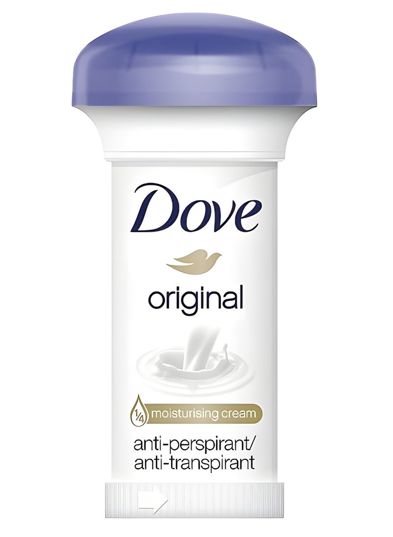 Dove original moisturizing cream anti-perspirant/anti-transpirant 50 ml - Image 1