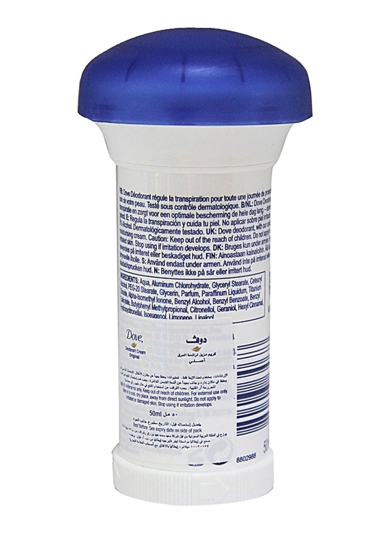 Dove original moisturizing cream anti-perspirant/anti-transpirant 50 ml - Image 2