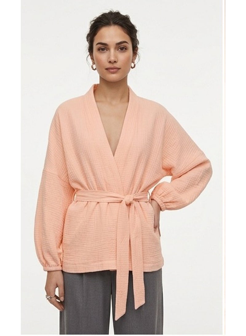 Carina Puff-Sleeve Cardigan - Image 1