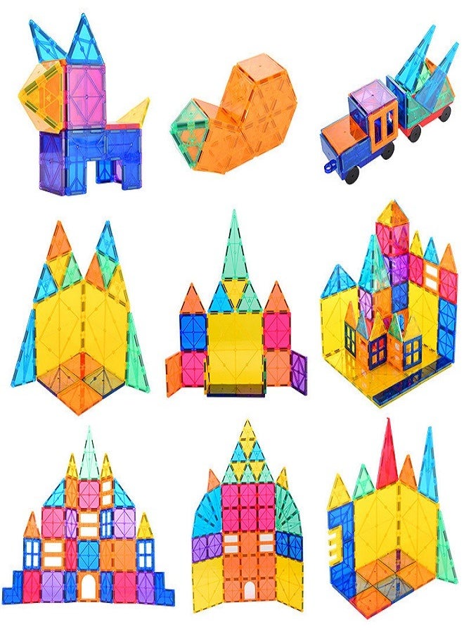 ماركة غير محددة Magnetic Building Blocks Set for 3+ Years Kid 48-Pieces  - Image 3