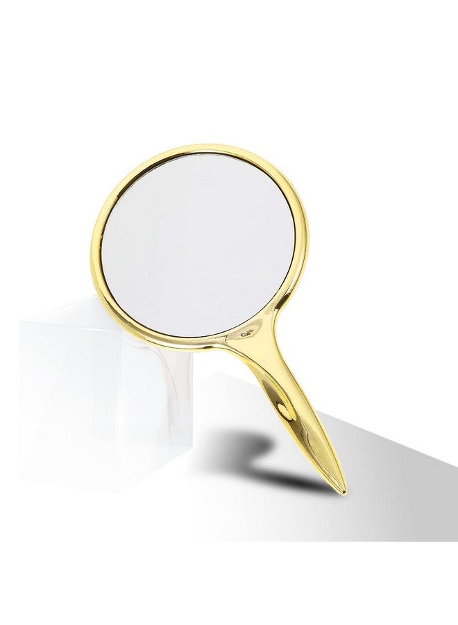 MAJESTIQUE Clear Glass Handy Mirror - Medium Size Hand Mirror (14.2 x 7.8 Cm) for Travel, Bathroom, Desk, Makeup, Beauty, Grooming, Shaving - Pocket Mirror for Girls, Women (Color May Vary) - Image 1
