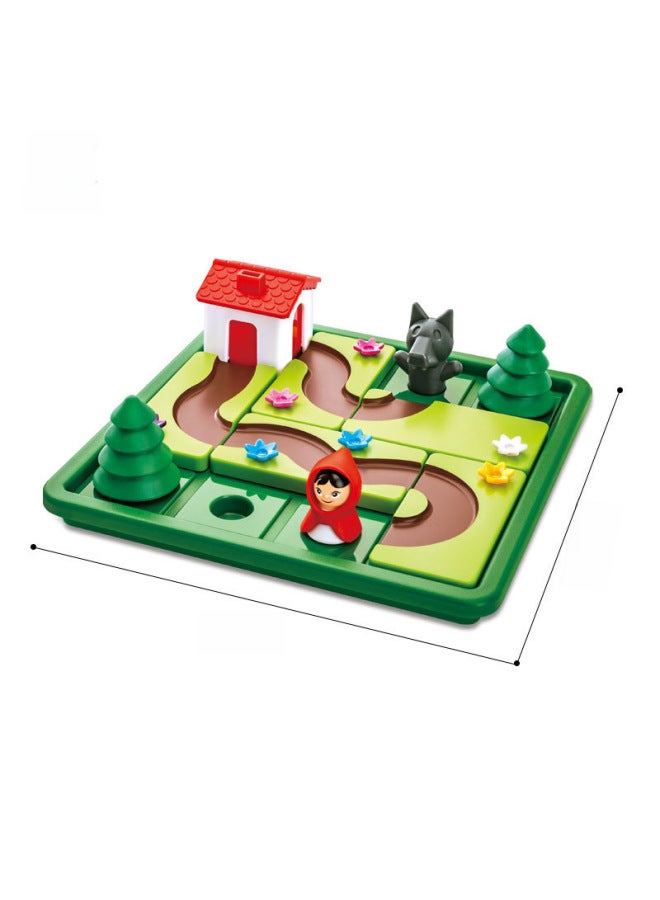 Little Red Riding Hood And Big Gray Wolf Educational Desktop Toys Little Cute Egg Logic Parent-child Game Thinking Early Education Educational Toys-Color:Little Red Riding Hood 【english】 - Image 3