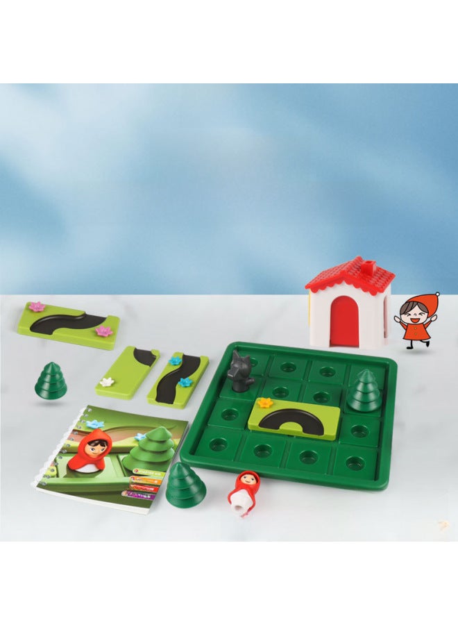 Little Red Riding Hood And Big Gray Wolf Educational Desktop Toys Little Cute Egg Logic Parent-child Game Thinking Early Education Educational Toys-Color:Little Red Riding Hood 【english】 - Image 5