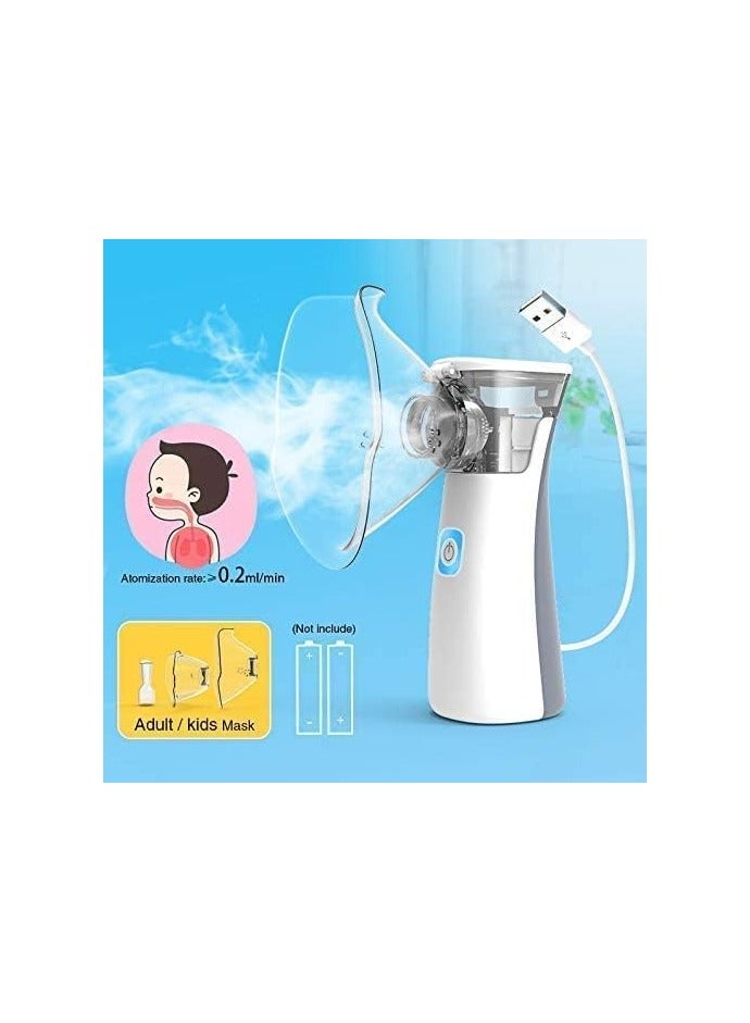 Portable Nebulizer Adjustable Mode for Adults & Kids Ultrasonic Medical Handheld Mesh Breathing Treatment Machine Low-Noise Design Includes Masks and Mouth Pieces YK-N2AA - Image 5