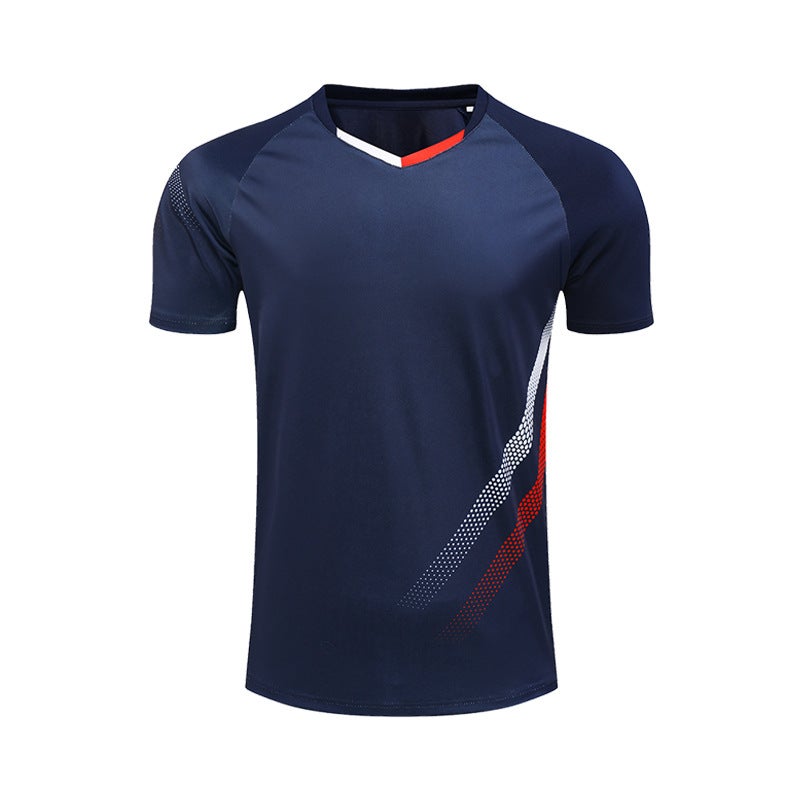 Generic Quick-Dry Badminton Shirt Team Logo Customizable Royal Blue