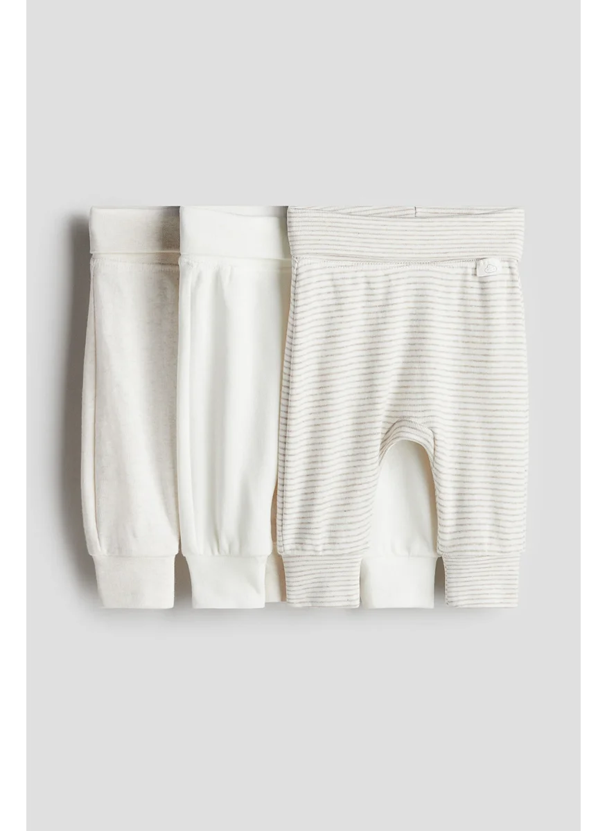 H&M 3-Pack Cotton Trousers