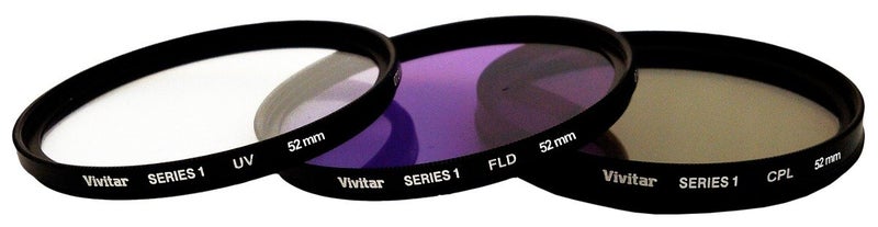 Vivitar 3 Pc Filter Kit 52MM Uv/cpl/fdl - Image 1
