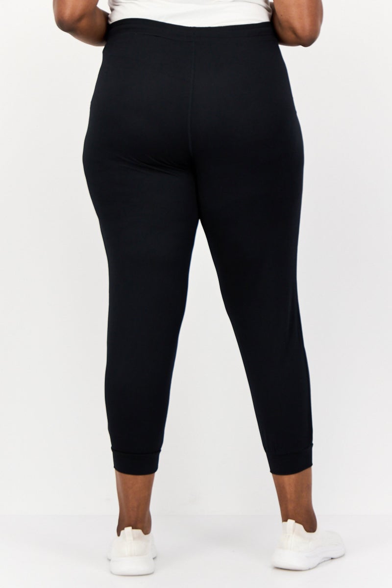 SKECHERS Women Sportswear Fit Brand Logo Training Sweatpants, Black - Image 2