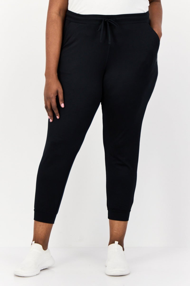 SKECHERS Women Sportswear Fit Brand Logo Training Sweatpants, Black - Image 1