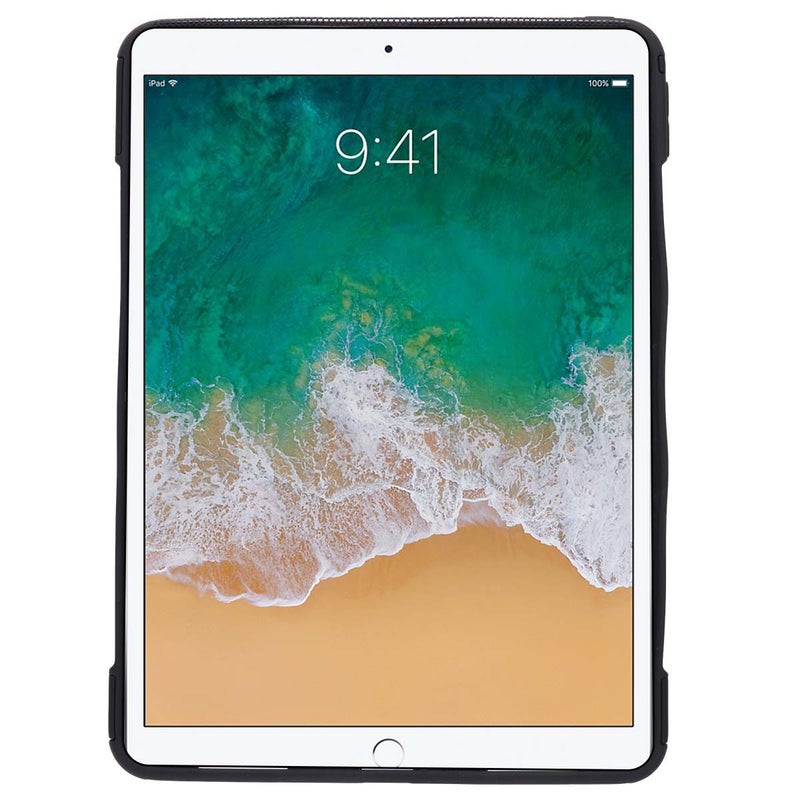 📱 غطاء حماية بلاستيكي لوحدة التابلت مع حامل متوافق مع آيباد 11 إنش أسود - Image 5