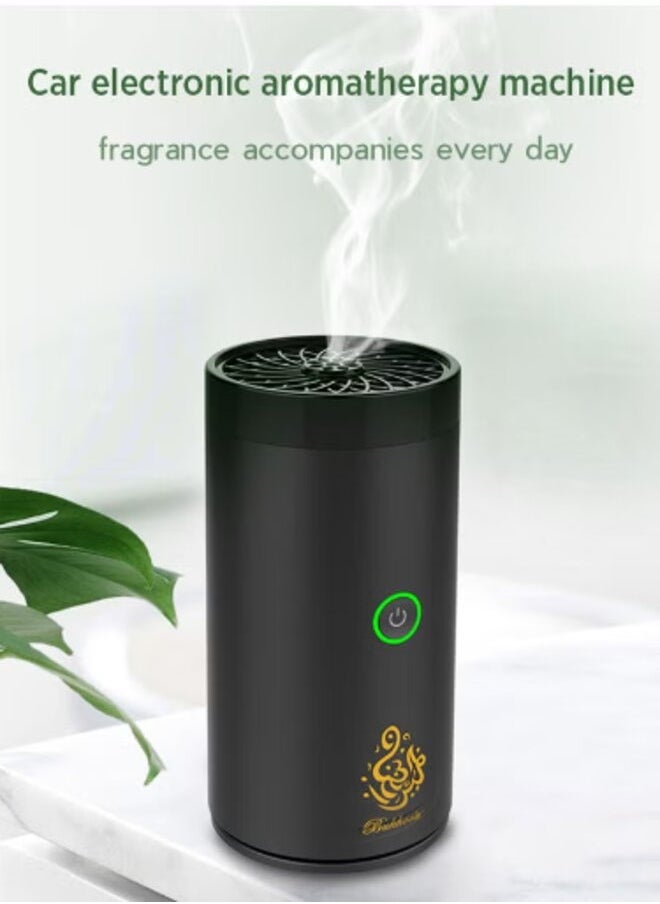 Bosidin USB Rechargeable Incense Burner for Car and Home Black 14 x 6 x 6cm  - Image 1