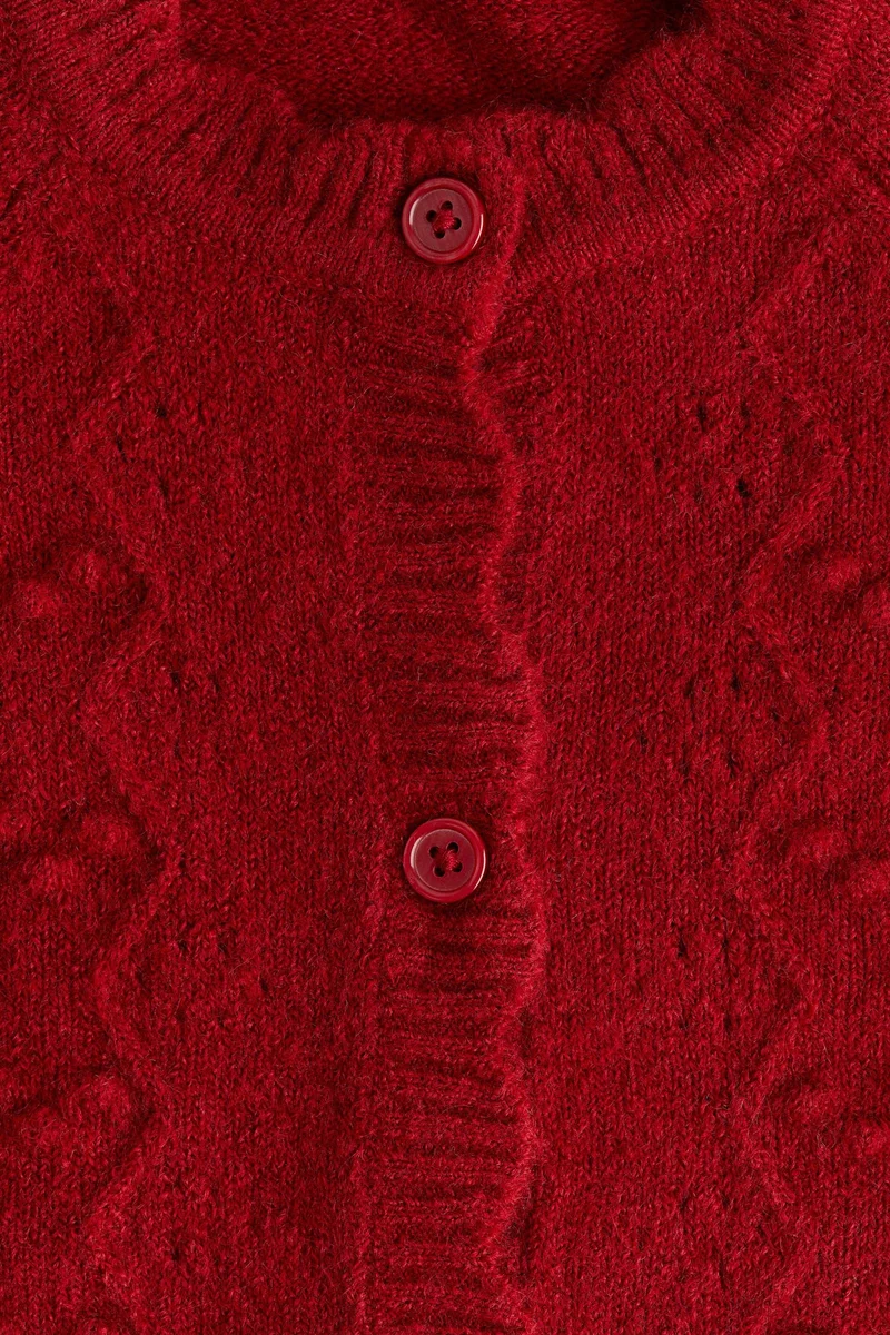 H&M Scalloped knitted cardigan