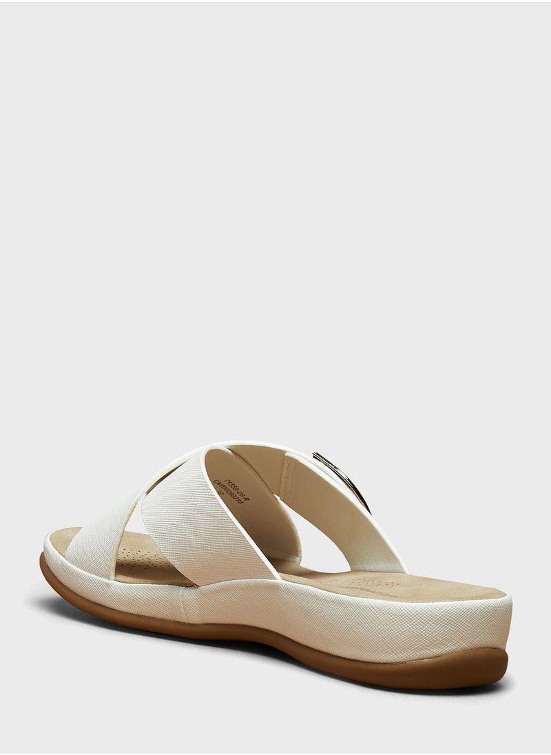 Le Confort - X Strap Wedge Sandals - Image 1