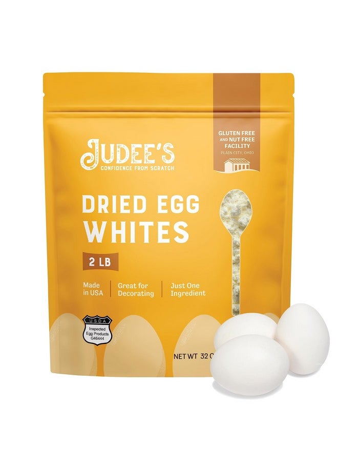 Health & Household - Judee’S Dried Egg White Protein Powder 2 Lb - Pasteurized, Usda Certified, 100% Non-Gmo - Gluten-Free And Nut-Free - Just One Ingredient - Made In Usa - Use In Baking - Make Whipped Egg Whites - Image 1
