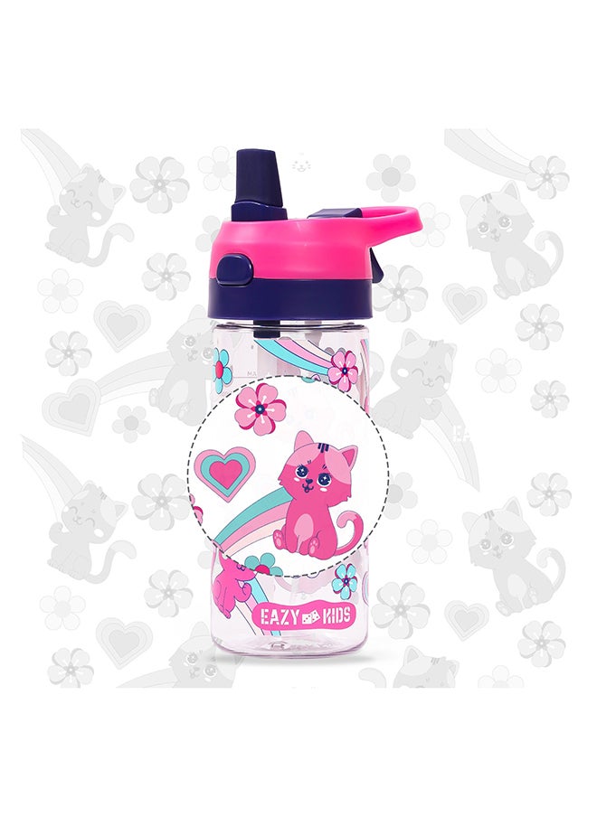 Eazy Kids زجاجة مياه تريتان مع بخاخ كات-بينك 420 مل  - Image 5