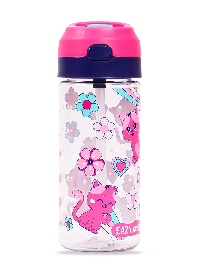 Eazy Kids زجاجة مياه تريتان مع بخاخ كات-بينك 420 مل  - Image 4