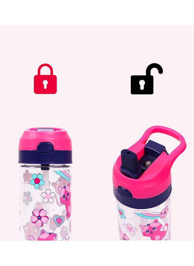Eazy Kids زجاجة مياه تريتان مع بخاخ كات-بينك 420 مل  - Image 3