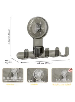 General 2Pcs Heavy Duty Suction Cup Hook - Multifunctional Wall Hook for Bathroom, Kitchen & Mobile Phone Holder - Strong support for towels, brushes, keys, etc  - Image 5