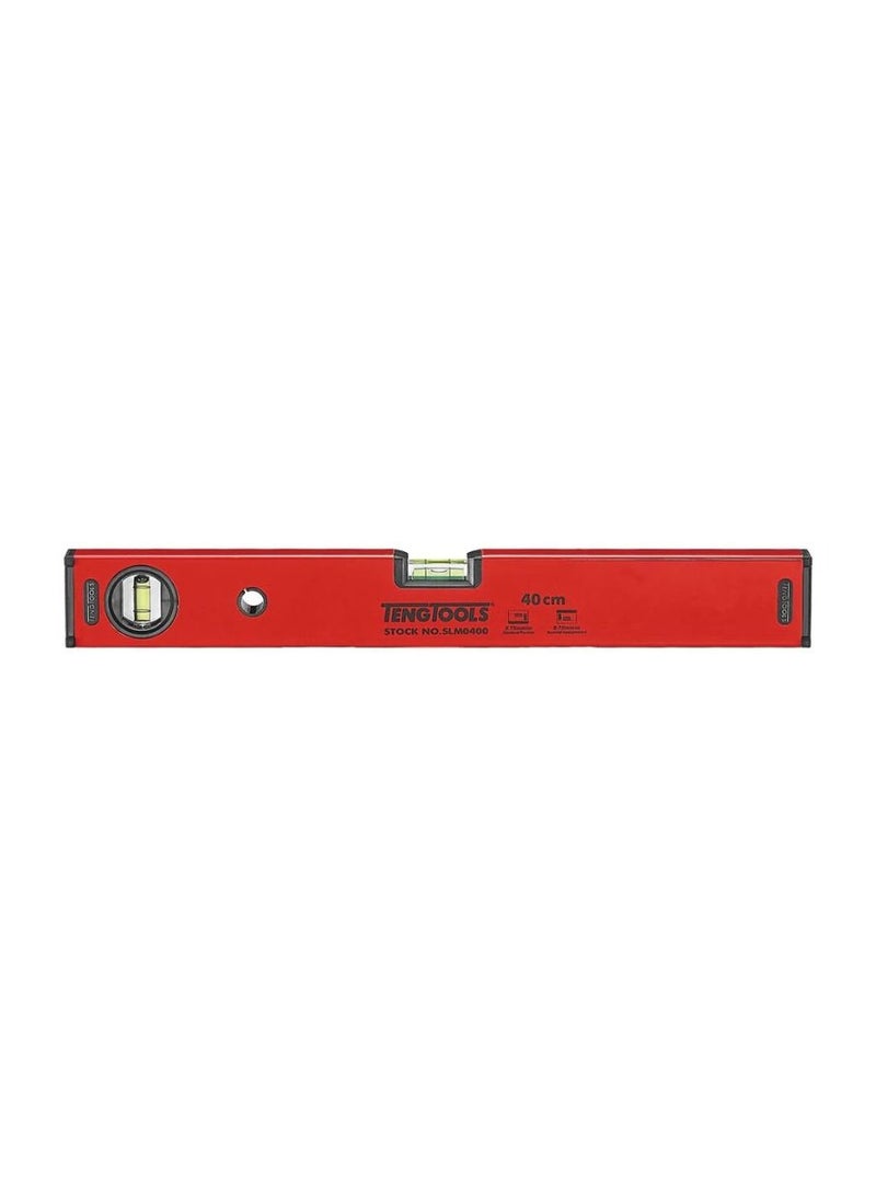 Magnetic Spirit Level 400mm with Shockproof Vials & UV Resistant Body – SLM0400 by Teng Tools