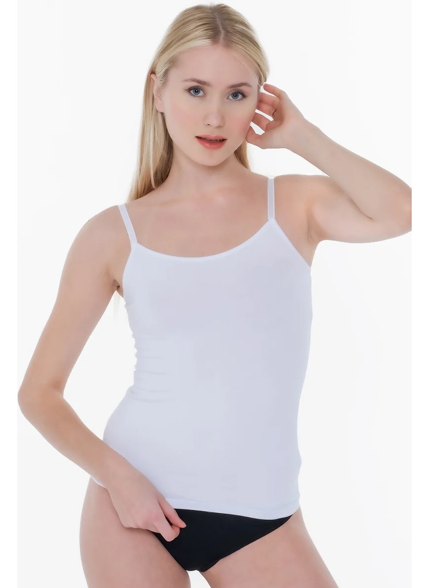 Par Lingerie Women Modal Tank Top White
