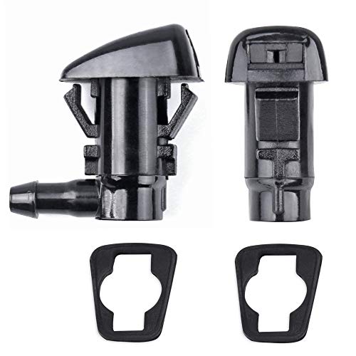 Xislet 2 Pack Windshield Washer Nozzle Sprayers Kits Replacement for 2005-2016 Jeep Grand Cherokee 55079049AA 2005-2010 Pontiac G6 2005-2013 Chevy Malibu Chrysler Windshield Nozzle 55372143AB, 47183 - Image 1
