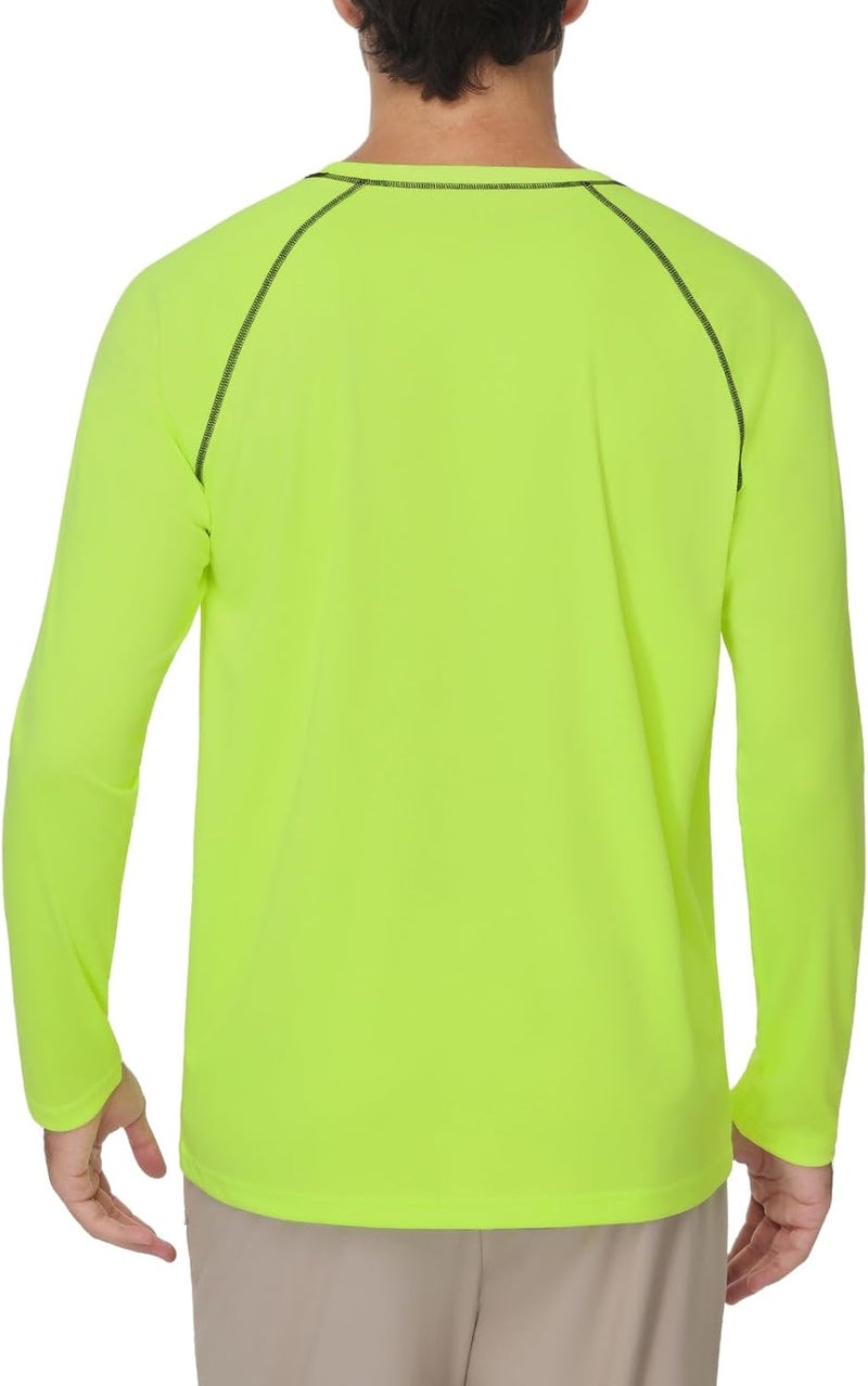 Baleaf Men's Sun Protection Shirts UV SPF UPF 50+ Long Sleeve Rash Guard Fishing Running Quick Dry Lightweight - Image 3