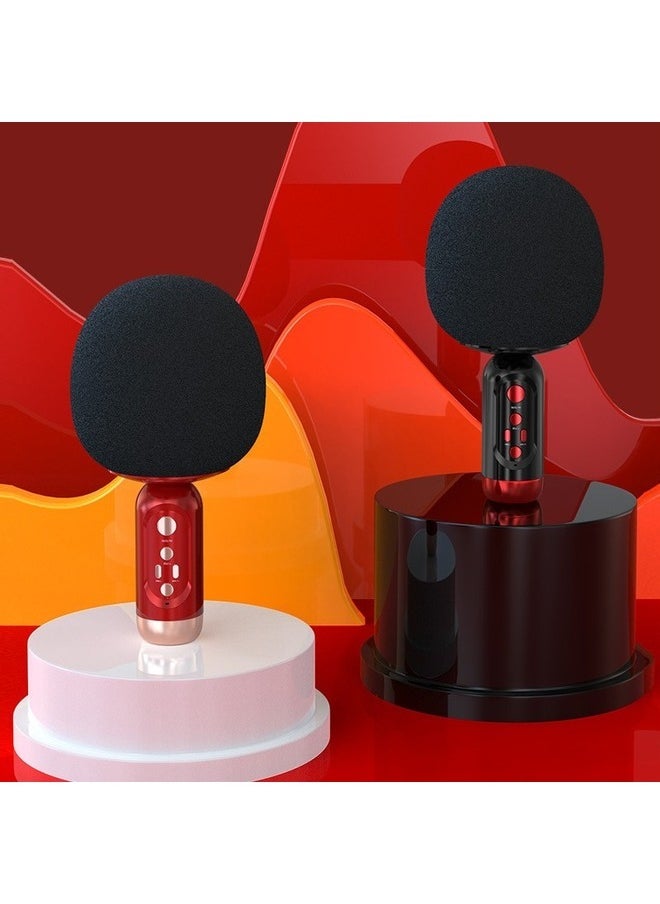 MYK Wireless Bluetooth Microphone Singing All-In-One Speaker Red  - Image 2
