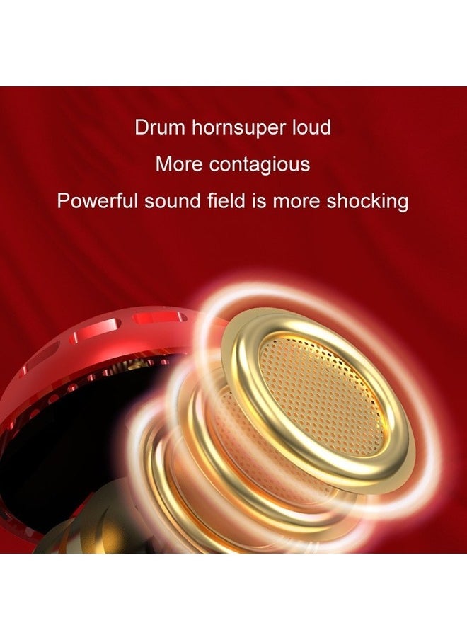 MYK Wireless Bluetooth Microphone Singing All-In-One Speaker Red  - Image 4