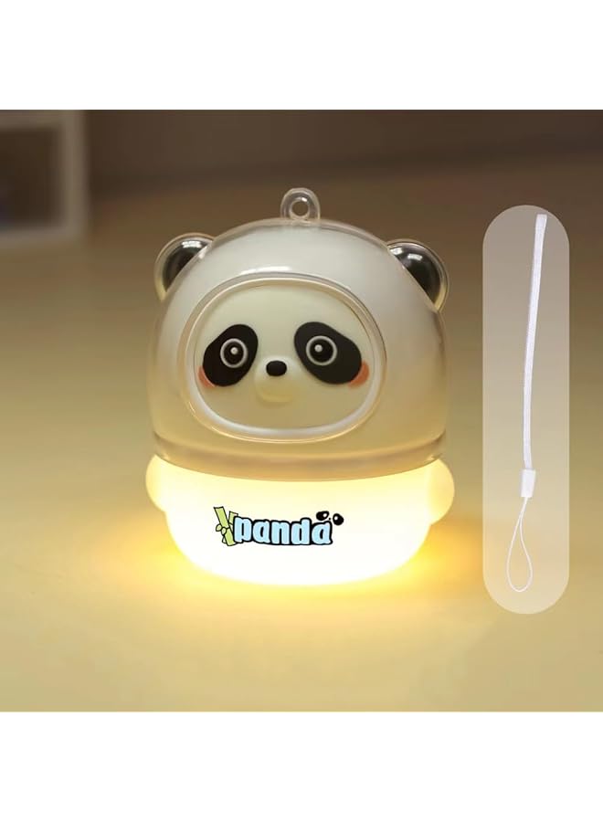 The Bros LED Rechargeable Panda Warm Yellow Light, Bedside Light, Cute Animal Room Decoration, Eye Protection Night Light, Children's Gift - Image 1