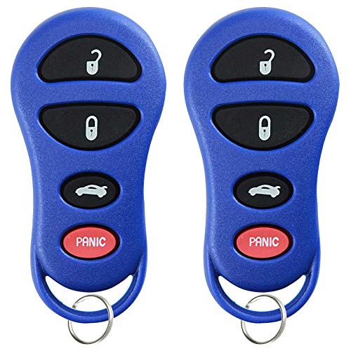 KeylessOption 2X Keyless Entry Remote 4btn Navy Key Fob for Chrysler Dodge Jeep (04602260, GQ43VT17T) - Image 1