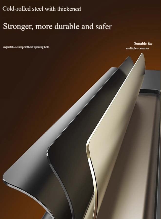 هاهاهاي حامل أكواب مكتبي مع علاقة سماعات رأس، قابل للدوران، حامل أكواب مانع للتسرب للمكتب أو الطاولة، سهل التركيب، متين ومتين، يكفي لحمل أكواب القهوة وزجاجات المياه وسماعات الرأس - Image 4