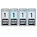 Powallon 4 PCS Ebike Class 1 Sticker 750W 20 MPH Powersports Decal Colorful Reflective Vinyl Sticker Set for Ebike Classification 25 x 12 Inch - Image 2