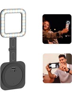 Generic Magnetic LED light for mobile phones, portable selfie light for iPhone with 6 lighting modes, pocket phone fill light for recording 