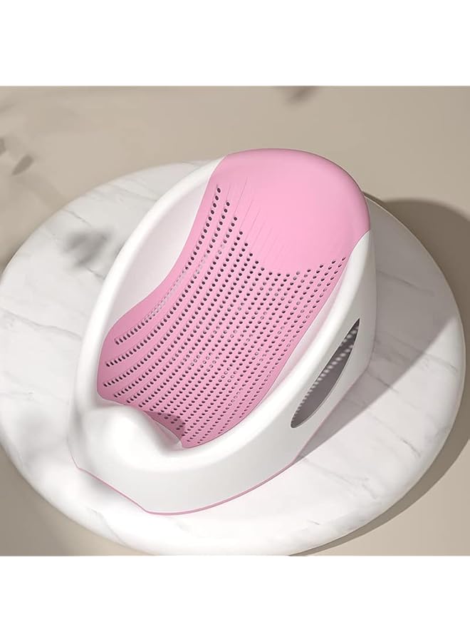 Newborn Baby Bath Support Waterproof And Anti Slip Baby Bathtub And Shower Support Pink