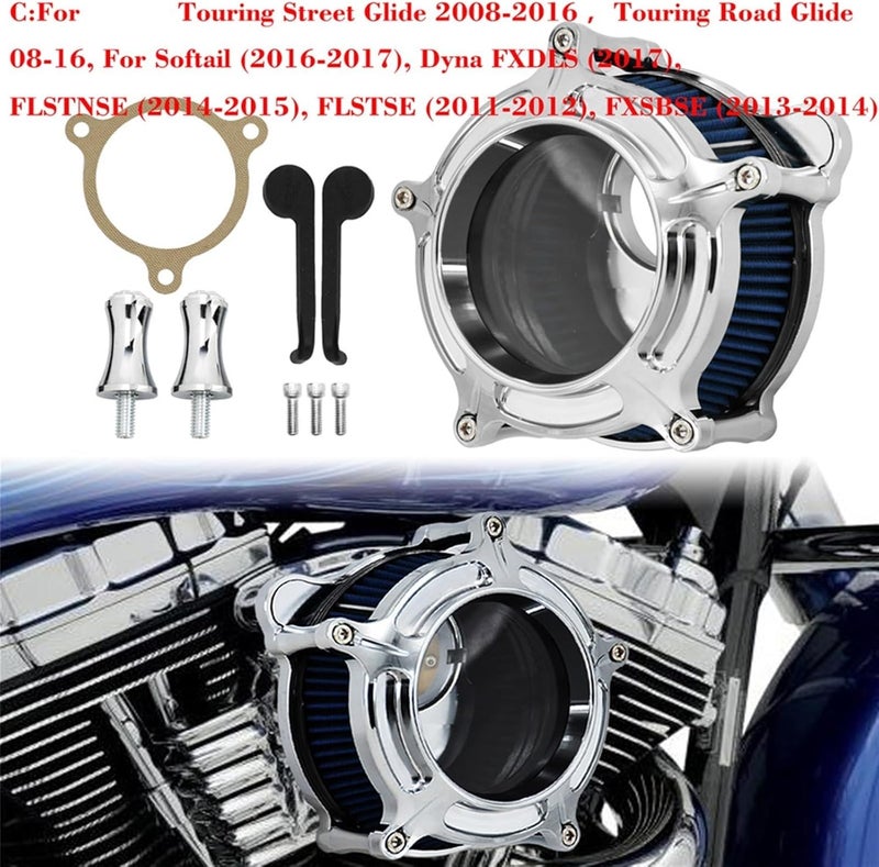 Wivplex Motorcycle Chrome Air Cleaner Kit - Image 2