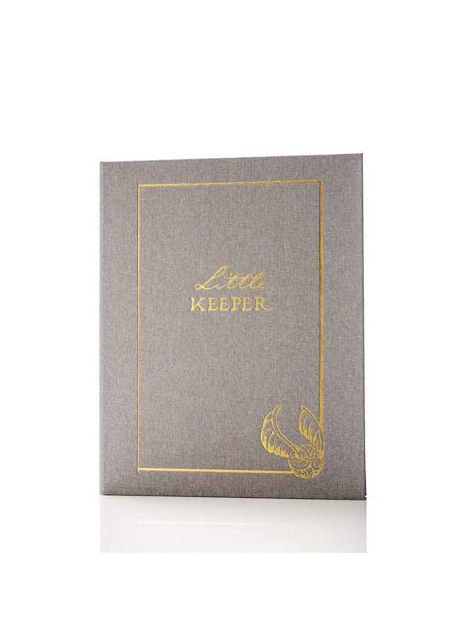 Conquest Journals Harry Potter Little Keeper Baby Album Capture Magical Memories From Baby Shower Through Age 5 Grey Linen Cover With Lay Flat Spiral 9" X 11 1/2" 66 Guided Journal Pages - Image 2