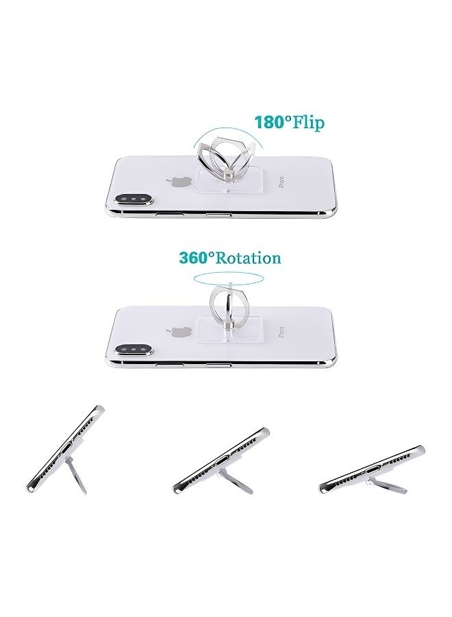 Cell Phone Ring Holder Stand Transparent Finger Grip Loop 360 Degree Rotation Finger Ring Stand Black Sliver Gold Rose Gold - Image 2