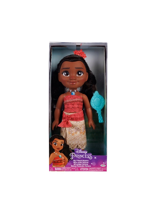Disney Princess Moana Core Doll Glass Eyes 15-Inches | Fashion Doll | Collectible Doll | Pretend Play | Dress Up | Gift for Kids