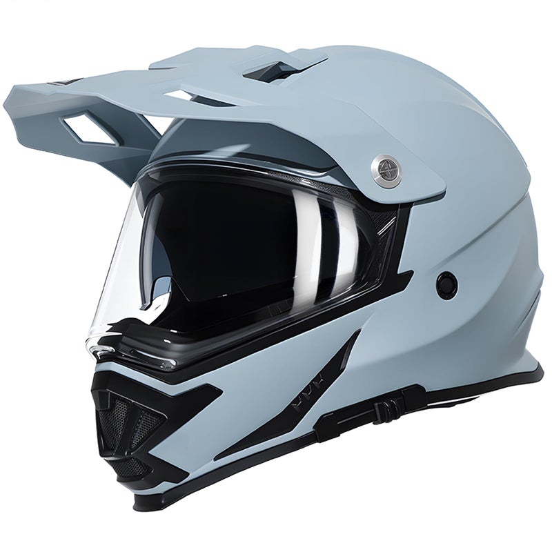 TRIANGLE Dual Sport Motorcycle Helmet Dirt Bike Helmets ATV Full Face Helmet for Adults Men with Internal Sunshield DOT Approved - Image 1