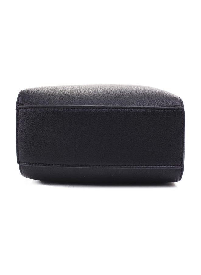 EVVE Crossbody Bags for Women Trendy Triple Zip Small Crossbody Camera Bag Purse with Wide Guitar Strap | Black - Image 5