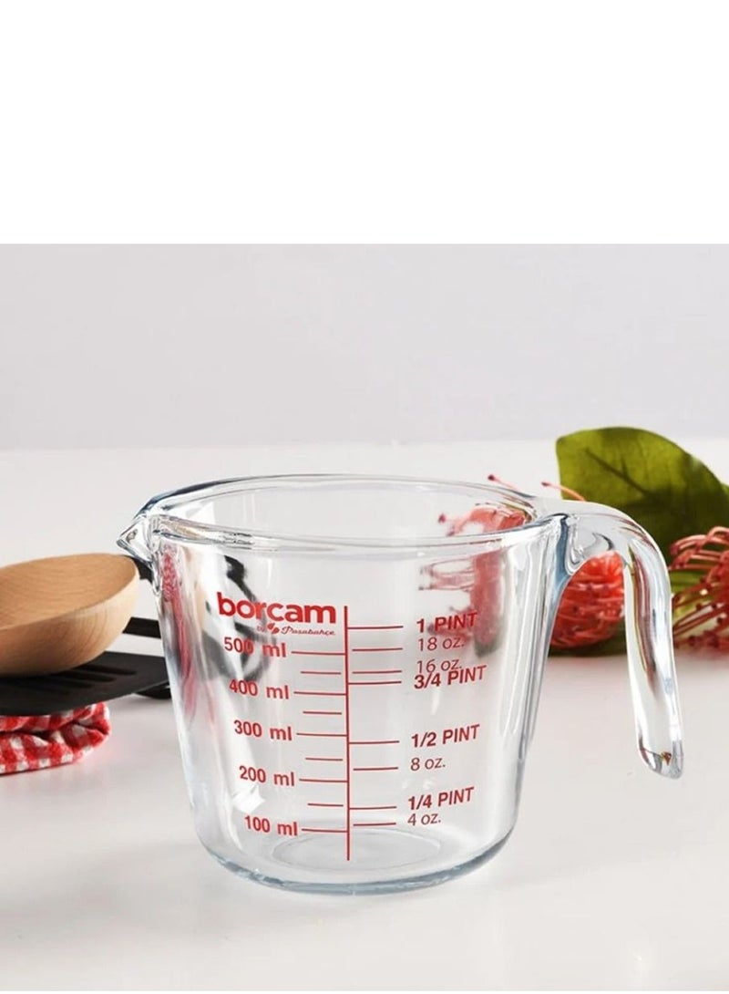 بوركام كوب قياس زجاجي 350 مل – دقة في كل وصفة ولمسة من الأناقة في مطبخك - Image 2