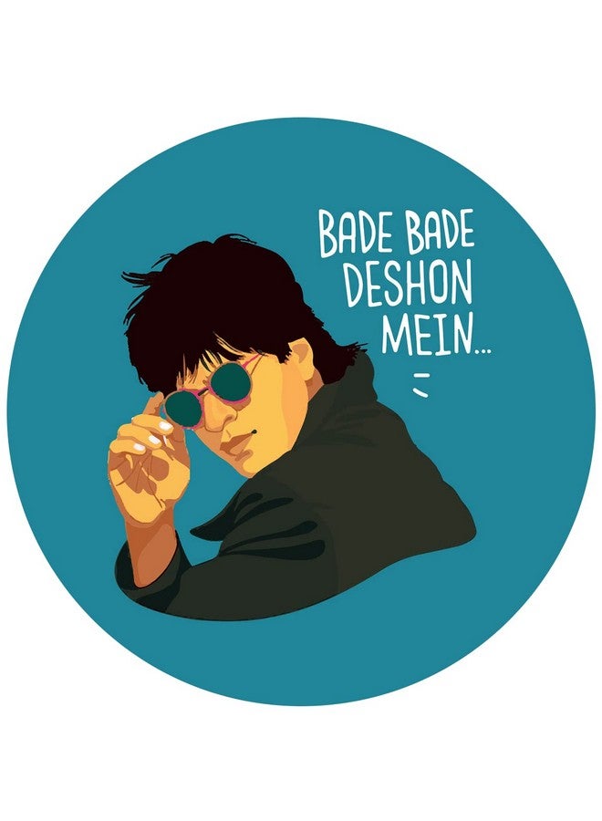 ASHVAH DDLJ Funny Dialogues Illustration Printed Tea Coaster Set of 4 COMBO-31 - Image 3
