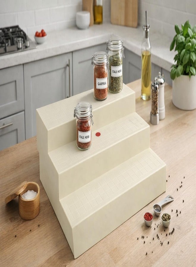 easy root Kitchen Cupboard Space Organizer(Combo of 1) White - Image 2