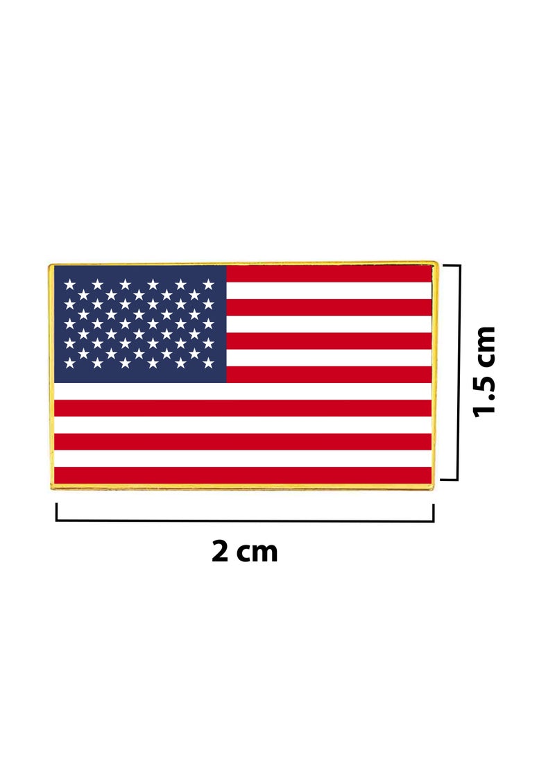 PRINTSHOP4ME USA National Flag Lapel Pins And Brooch Badge To Show Your Patriotism For USA - Image 2