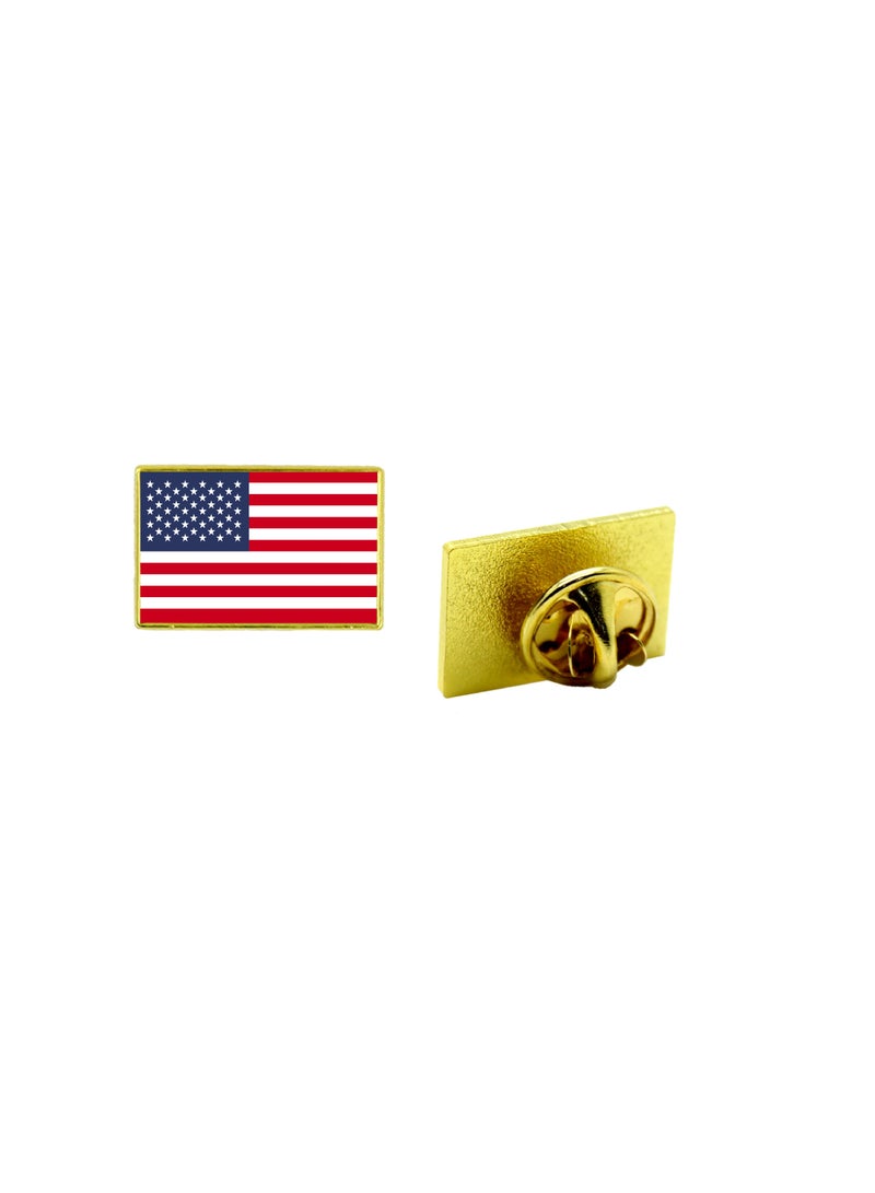 PRINTSHOP4ME USA National Flag Lapel Pins And Brooch Badge To Show Your Patriotism For USA - Image 1