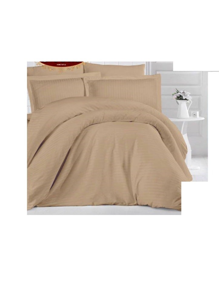 Bedding 100% pure cotton 4 piece complete bed set includes 1 Quilt/duvet 2 pillowcases and 1 fitted sheet bed single1