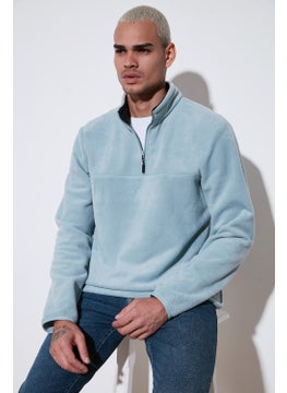 Buratti Regular Fit Anti-Pilling Non-Pilling Standing Collar Thick Winter Raised Polar Fleece Men's Polar 5896700  - Image 1